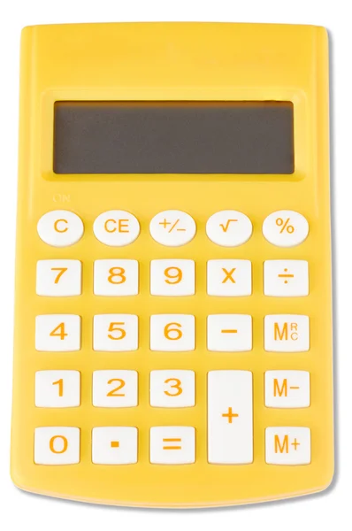 Калькулятор изолирован на белом фоне — стоковое фото