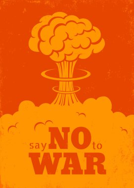Say no to war clipart