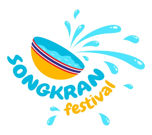 Logotipo para Songkran — Vector de stock