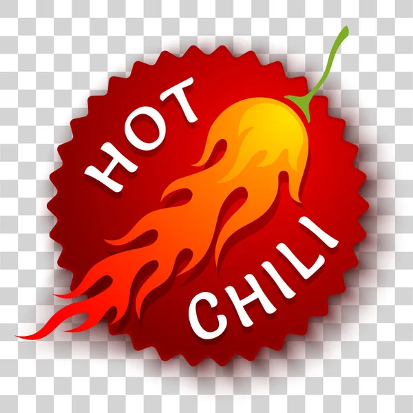 Chili peper sticker — Stockvector