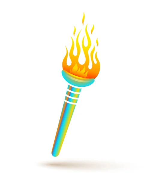 Torche pour les jeux olympiques — Image vectorielle