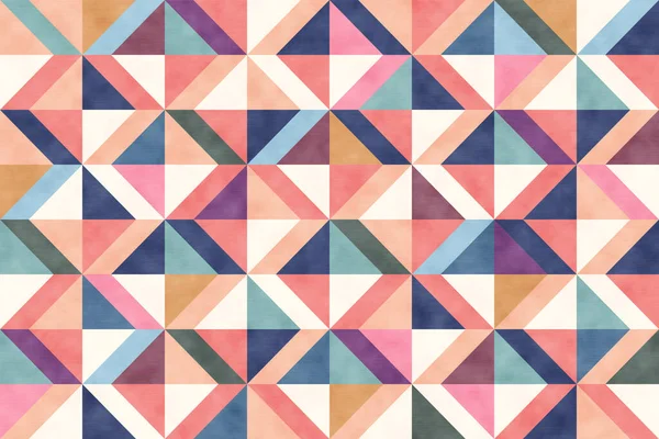 Geometrik dikişsiz sanat deco modeli. Renkli eşkenar dörtgenlere sahip geometrik soyut desen.