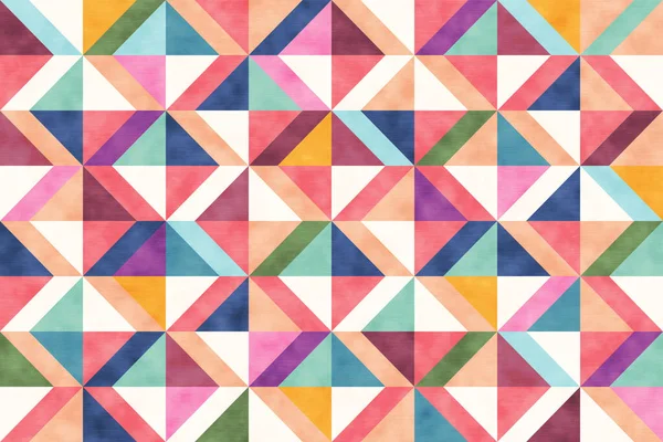 Geometric seamless art deco pattern. Geometric abstract pattern with colorful rhombuses.