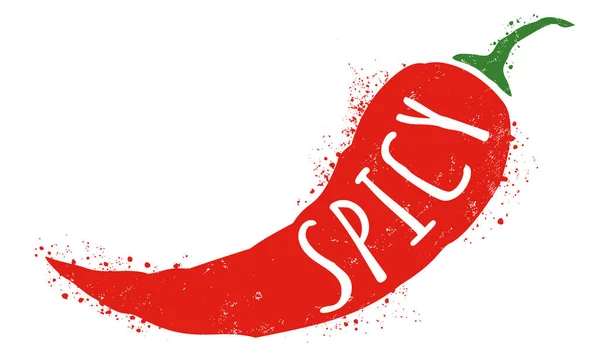 Vektorillustration Von Chilipfeffer Vektor Symbol Für Rote Chilischote — Stockvektor