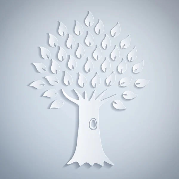 Paper tree — Stock Vector