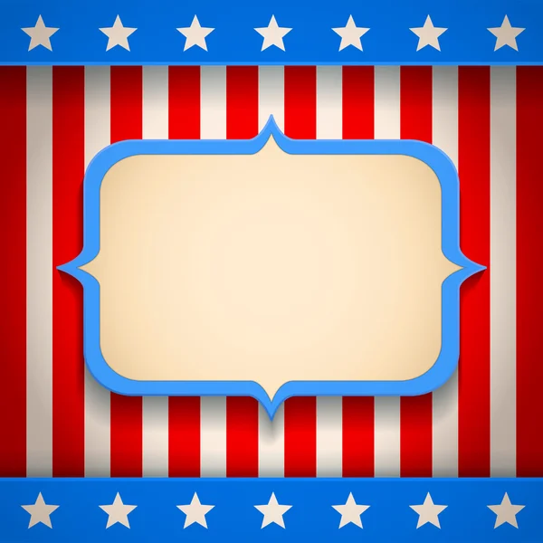 Banner americano — Vector de stock