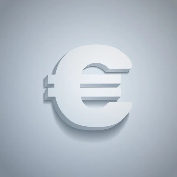 Paper euro — Stock Vector