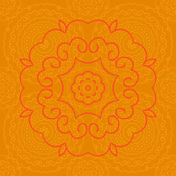 Patrón naranja indio — Archivo Imágenes Vectoriales