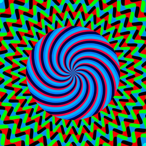 Hipnotik parlak poster — Stok Vektör