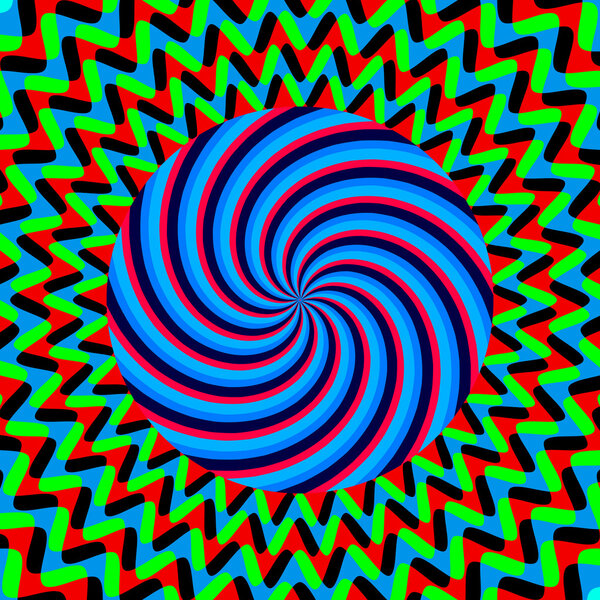 гипнотический яркий плакат
