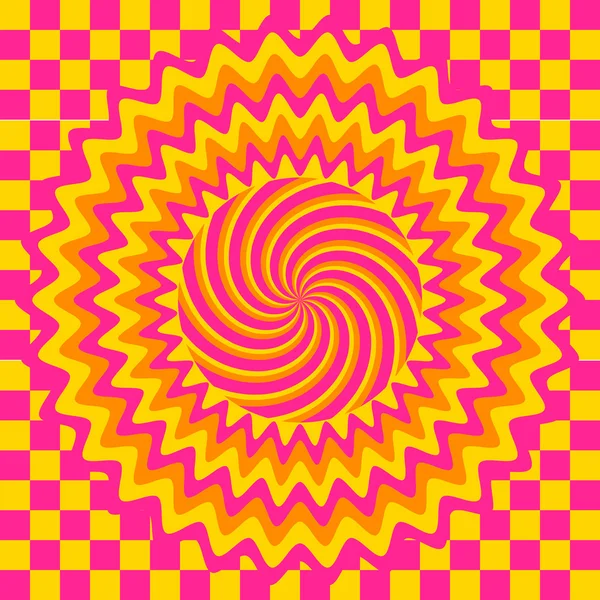 Hypnotische naadloze patroon — Stockvector