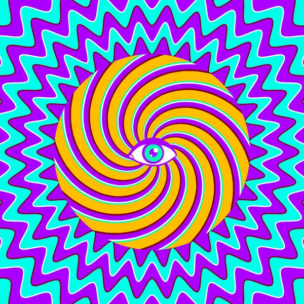 Hypnotisierendes Plakat — Stockvektor