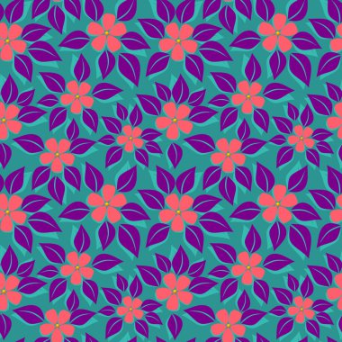 tropikal çiçek desenli