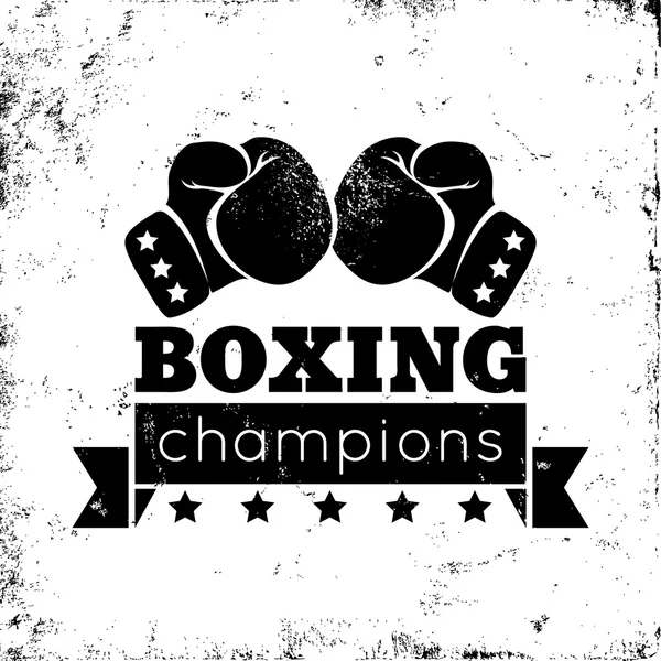 Logo de boxeo — Archivo Imágenes Vectoriales