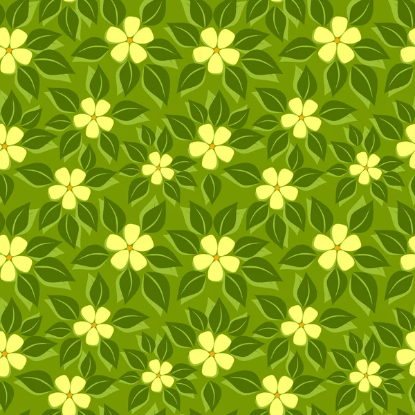 熱帯の花のパターン — ストックベクタ
