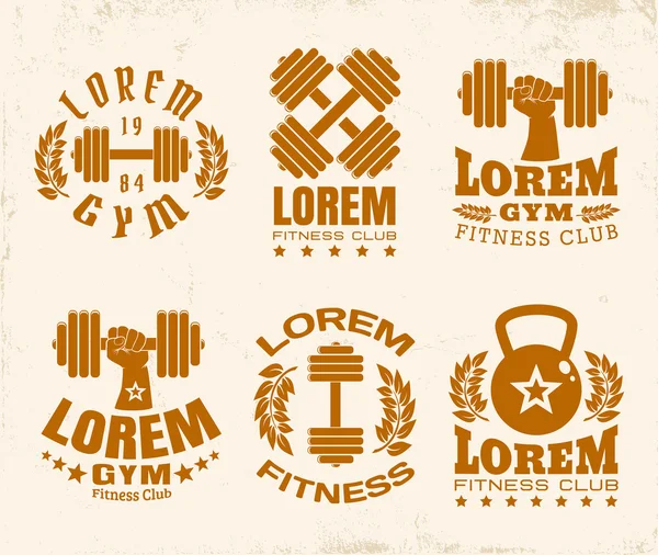 Logos Fitness — Vector de stock