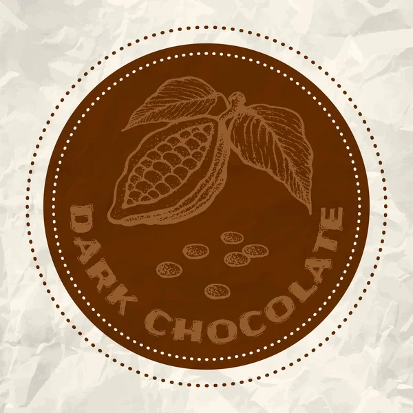 Chocolat noir — Image vectorielle