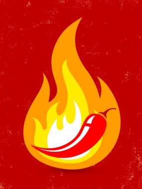 yangında Chili biber