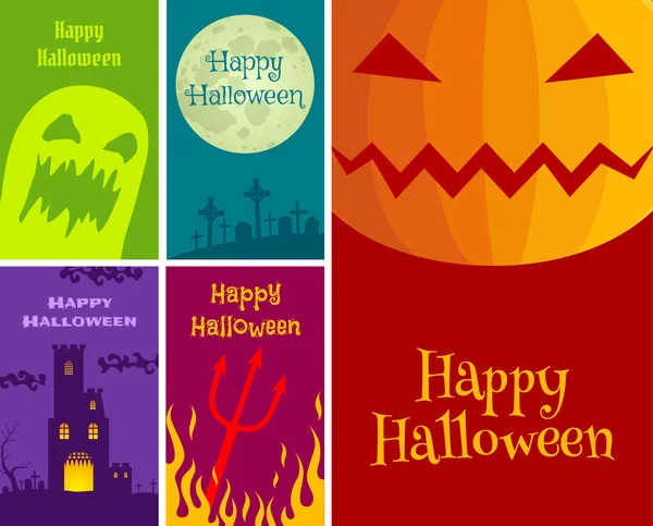 Halloween cards — Stock Vector
