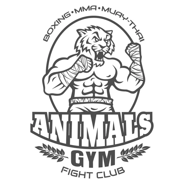 Sport logo for fighting club — Stock Illustration Sport logo for fighting club Vector Graphics