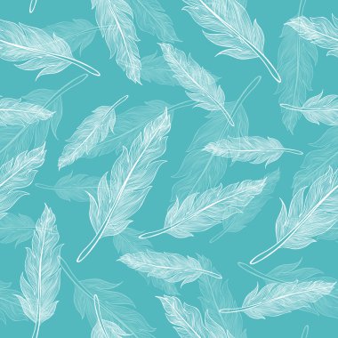 Dikişsiz tüyler desen