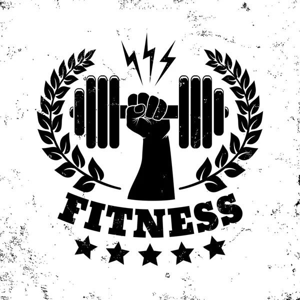 Logo vintage pour fitness — Image vectorielle
