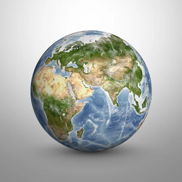 Planet Earth 3D model. Elements of this image are furnished by NASA — Stock Photo, Image