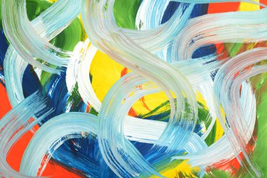 Soyut sanat guaj boya.