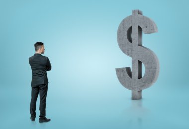 Dolar işareti seyir işadamı