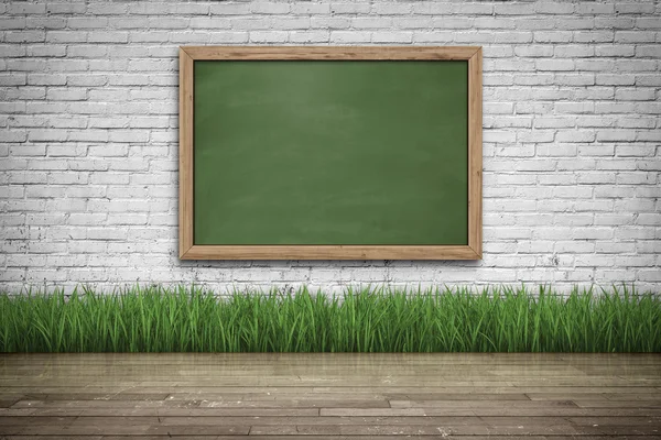 Blank black chalkboard. Background and texture. — Stock Photo, Image
