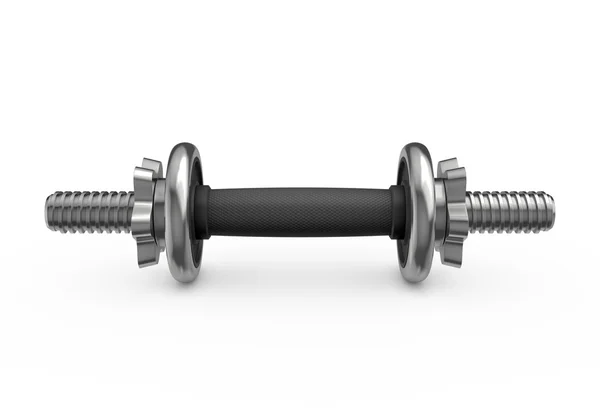 Metal dumbbell isolated on white background — Stock Photo, Image