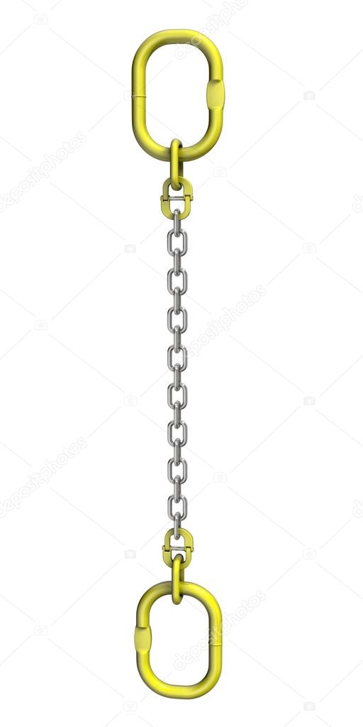 Cargo strapping. Metal chain