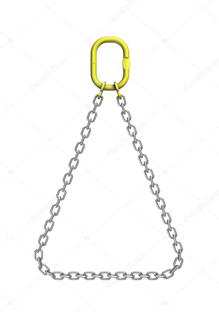 Cargo strapping. Metal chain