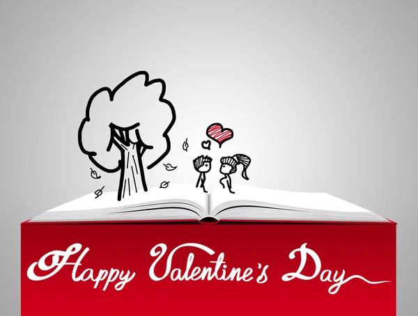 Liefde concept. St. Valentines dag illustratie — Stockfoto