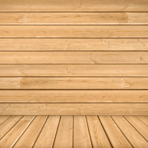 Pared y suelo de madera — Foto de Stock