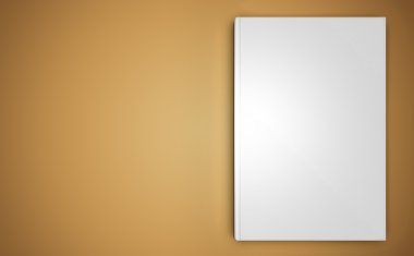 close book on beige background