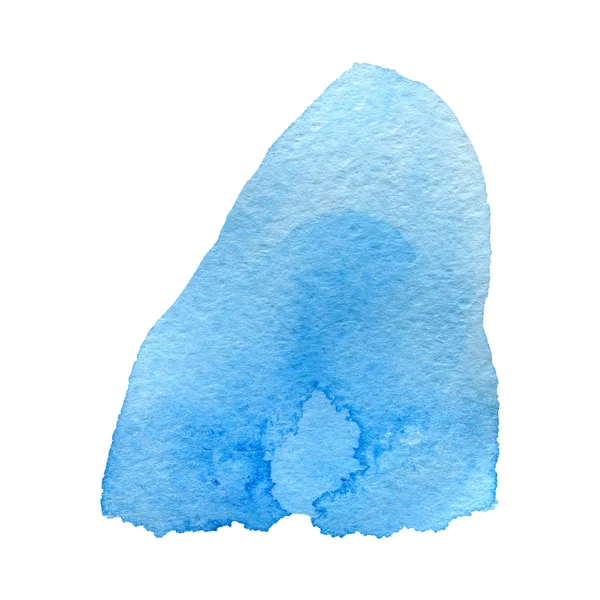 Акварель синий фон изолирован на белом — стоковое фото