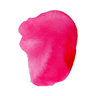 Sulu boya pembe beyaz izole