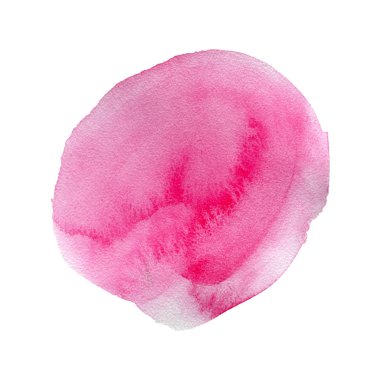 Sulu boya pembe beyaz izole