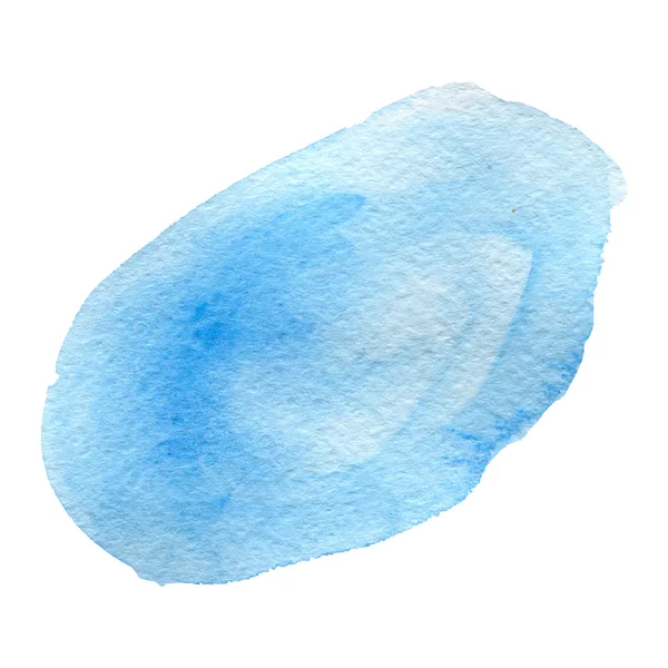 Suluboya mavi arkaplan beyaz üzerine izole
