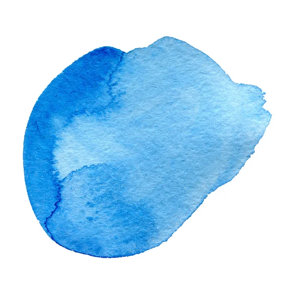 Suluboya mavi arkaplan beyaz üzerine izole