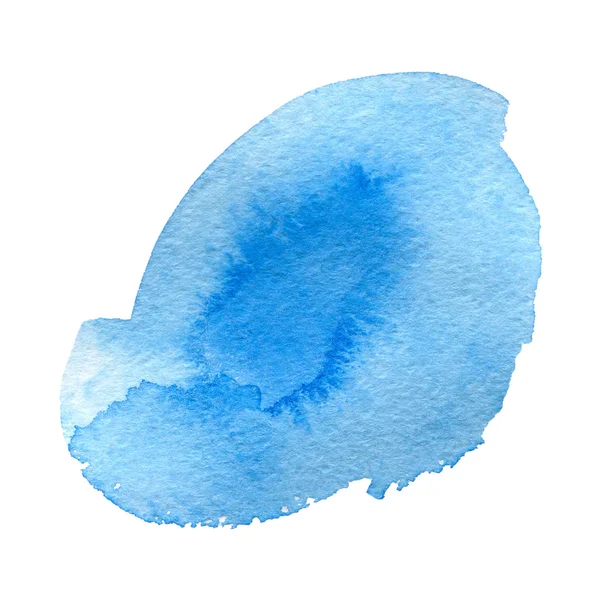 Акварельний синій фон ізольований на білому — стокове фото