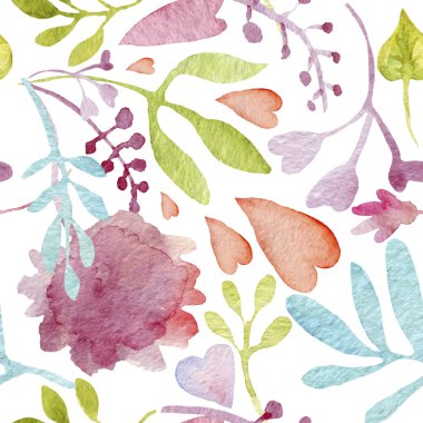 çiçek background. Sulu Boya desen.