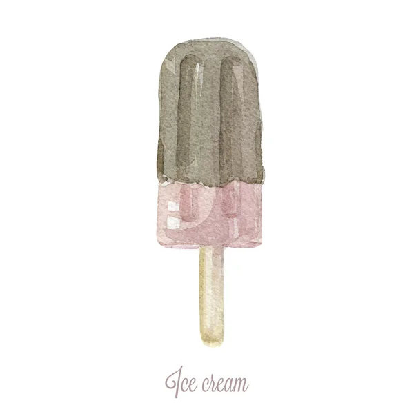 Helado de acuarela — Vector de stock