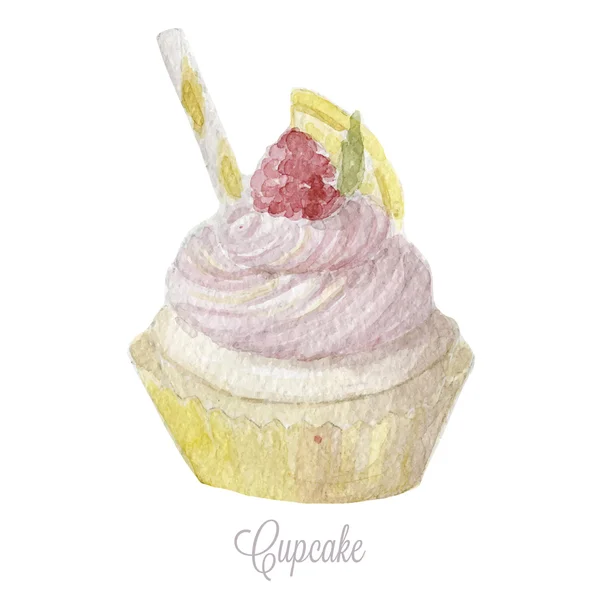 Cupcake disegnato a mano . — Vettoriale Stock