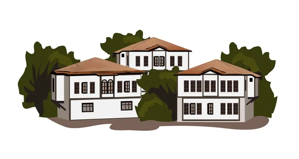Safranbolu Houses — Vector de stoc