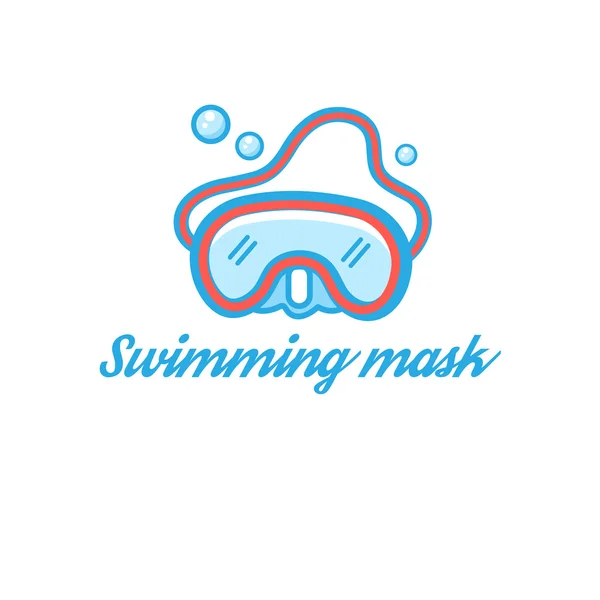 Symbool scuba masker — Stockvector