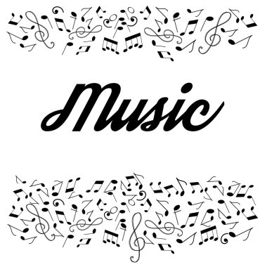 Müzik notları gösteren resim