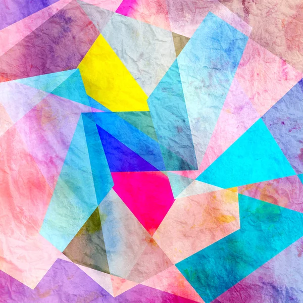 Sulu Boya geometrik arka plan