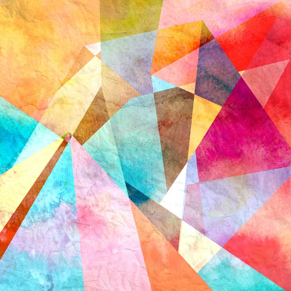 abstract watercolor geometric background